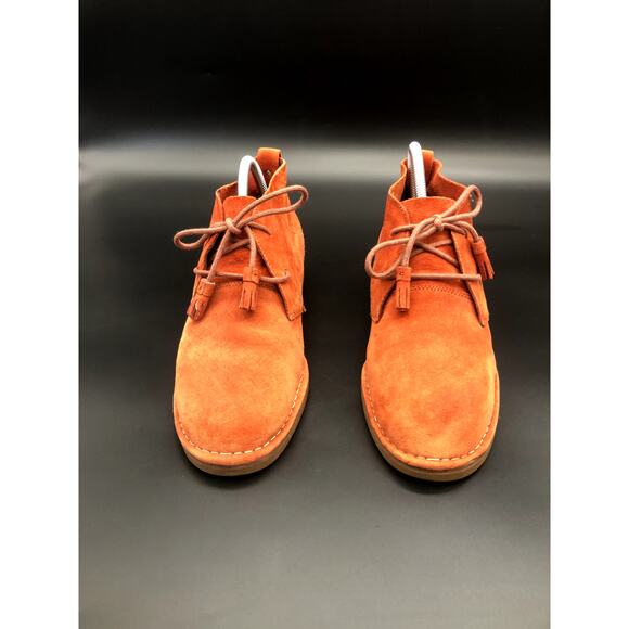 Hush Puppies Rust Suede Leather Boots, Women's Size 10M/EUR 42 - Picture 2 of 7